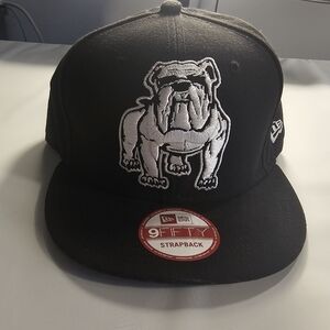New Era Black and White Victory Records Bulldog Snapback NOS NWOT